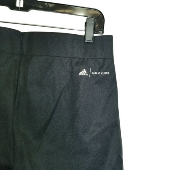 Adidas Karlie Kloss Womens Slim Fit Flared Leg Full-Length Pants‎ Black M Gym - Picture 14 of 16